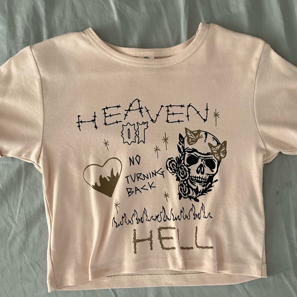 Urban Outfitters Cream Graphic Baby Tee